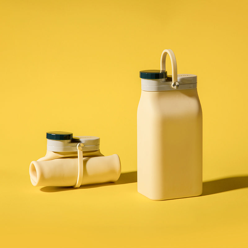Avelena | Tragbare Silikon-Wasserflasche, mit hitzebeständigem Design, leicht zu reinigen, faltbar, große Kapazität und lebensmittelechtem Silikon, für Reisen, Sport, Camping und mehr