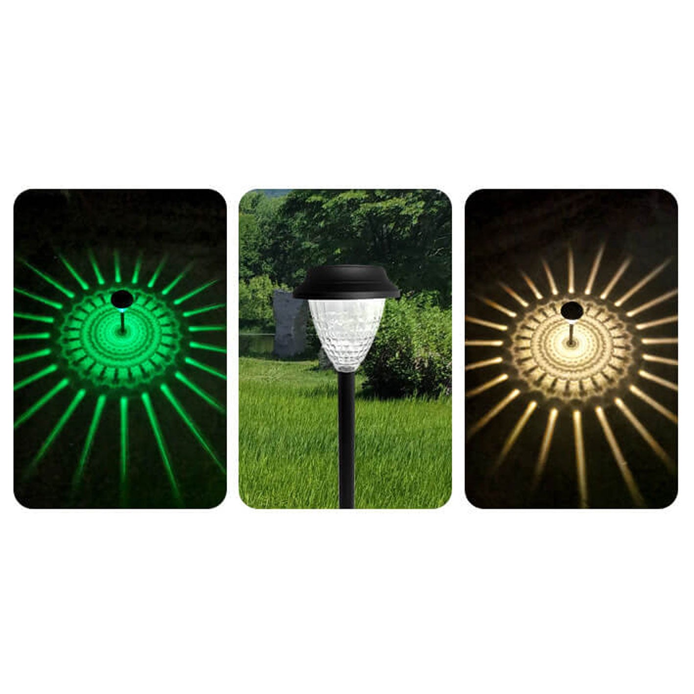 Avelena | Solar wasserdicht kreisförmig divergente Licht Schatten Design LED Außen Garten Dekorationslicht