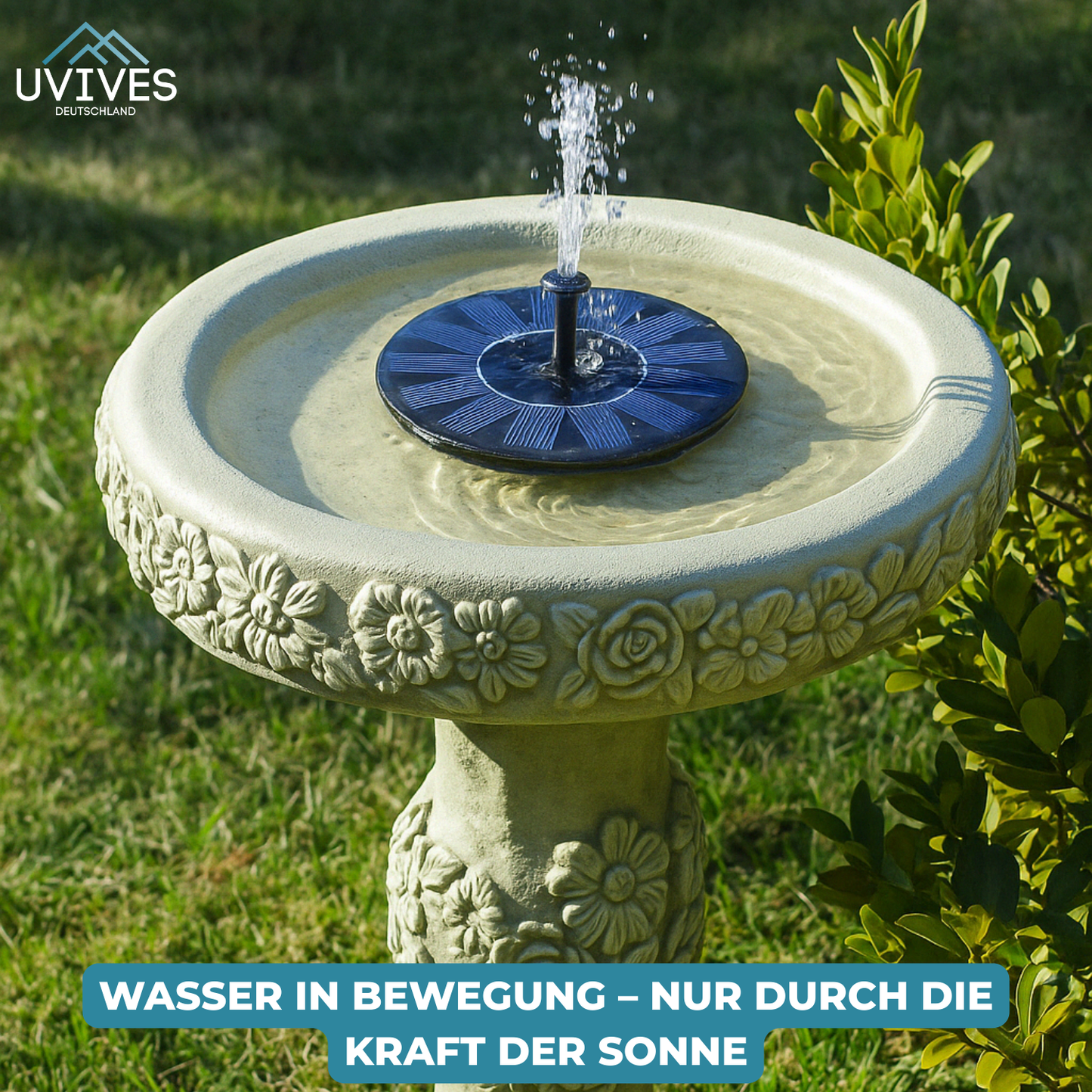 Avelena | AquaBloom – Solarbrunnen für Ruhe & Eleganz im Garten