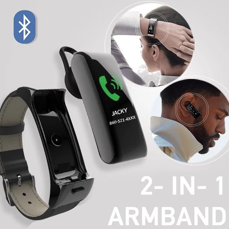 Avelena | 2-in-1-Smart-Armband mit Bluetooth-Kopfhörern