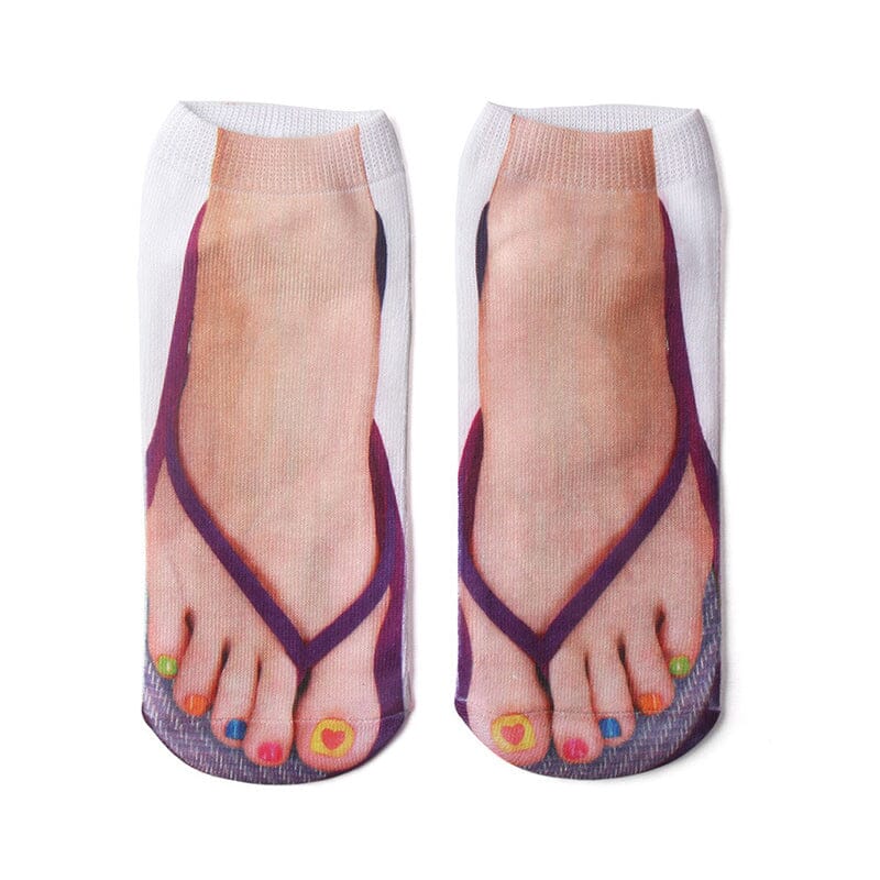 Avelena | Super bequeme Maniküre-Drucksocken