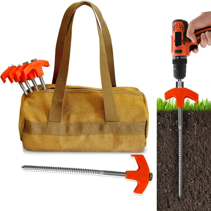 Avelena | Drehbare Zeltheringe mit Gewinde