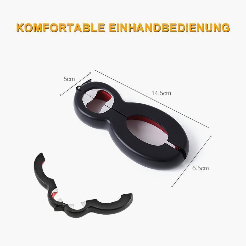 Avelena | 6 in1 Multifunktionale Tragbare Flaschenöffner Edelstahl