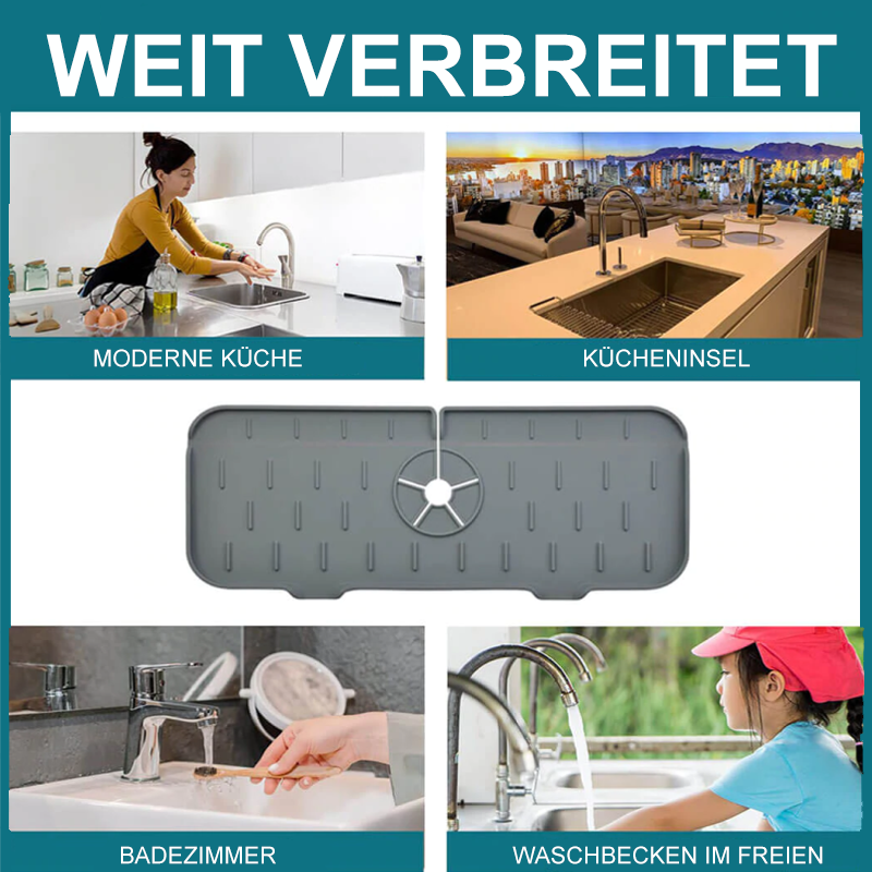 Avelena | Silikon Wasserhahn Griff Tropffänger Ablage