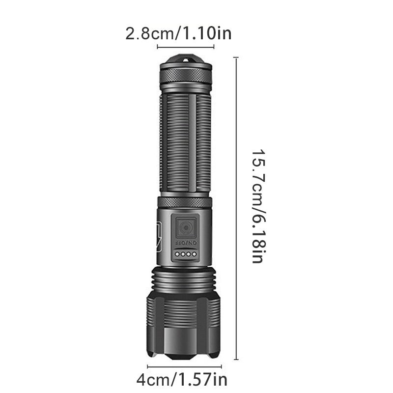 Avelena | XHP50 wasserdichte zoombare helle Taschenlampe