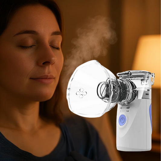 Avelena | Tragbarer Ultraschallvernebler | Geräuschlos, kompakt und ideal für Asthma, Erkältungen und Atemlinderung