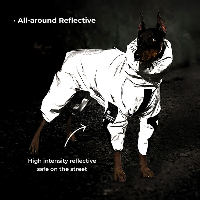 Avelena | Reflektierender Allwetter wasserdichter cooler Hundezubehör Regenmantel