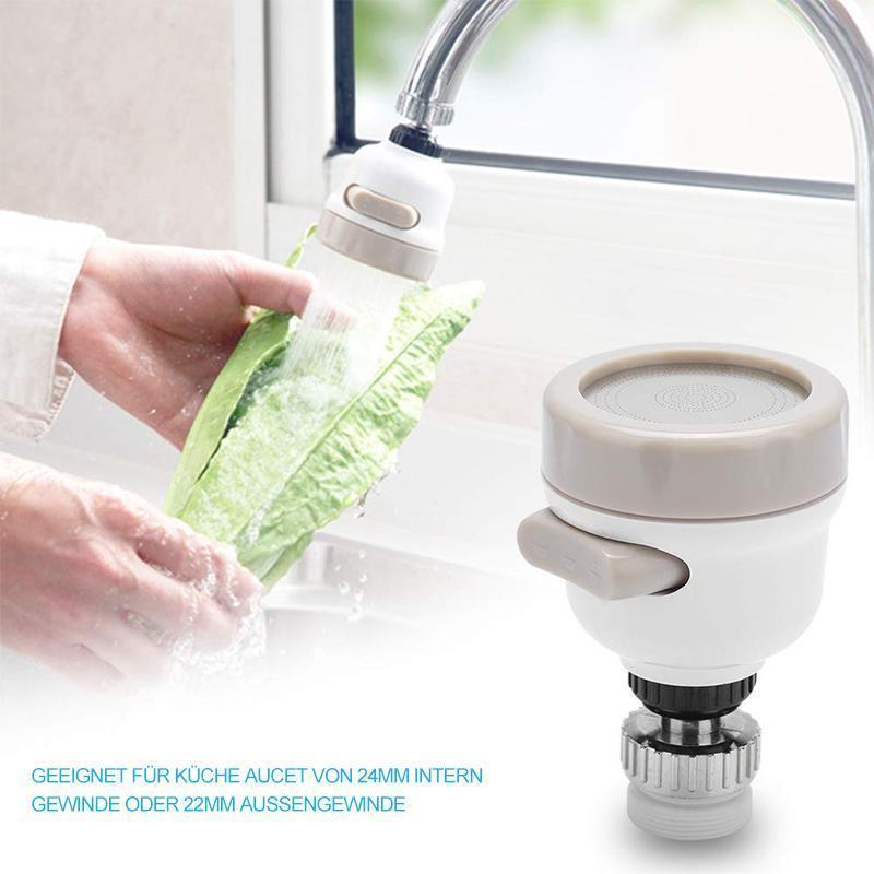 Avelena | Wasserhahnkopf - 360 ° drehbarer ABS-Wasserhahn-Sprühkopfhahn