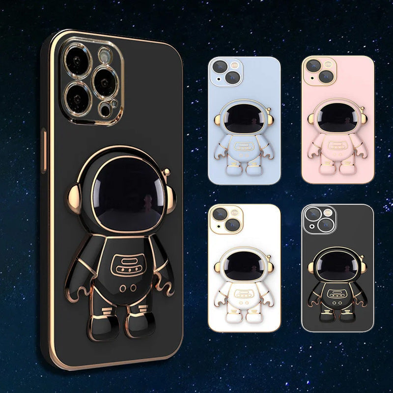 Avelena | 6D Beschichtung Astronaut Versteckte Standhülle für iPhone