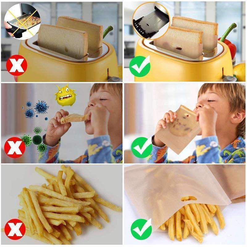 Avelena | Wiederverwendbare antihafte Toastabags, 5 Stücke