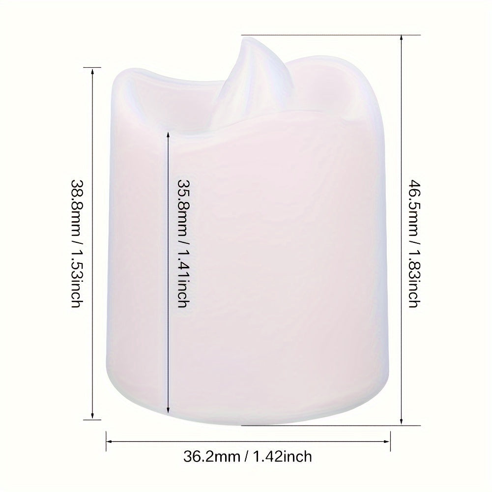 Avelena | 24/50/100 Pack flammenlose LED-Kerzen – batteriebetriebene blinkende Teelichter, rauchlos und romantisch für Hochzeiten und Verlobungen