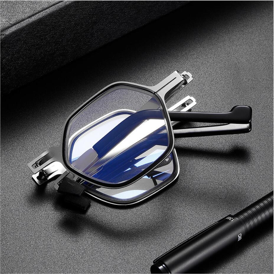 Avelena | Ultra leichtes Titanmaterial schraubenlose faltbare Lesebrille