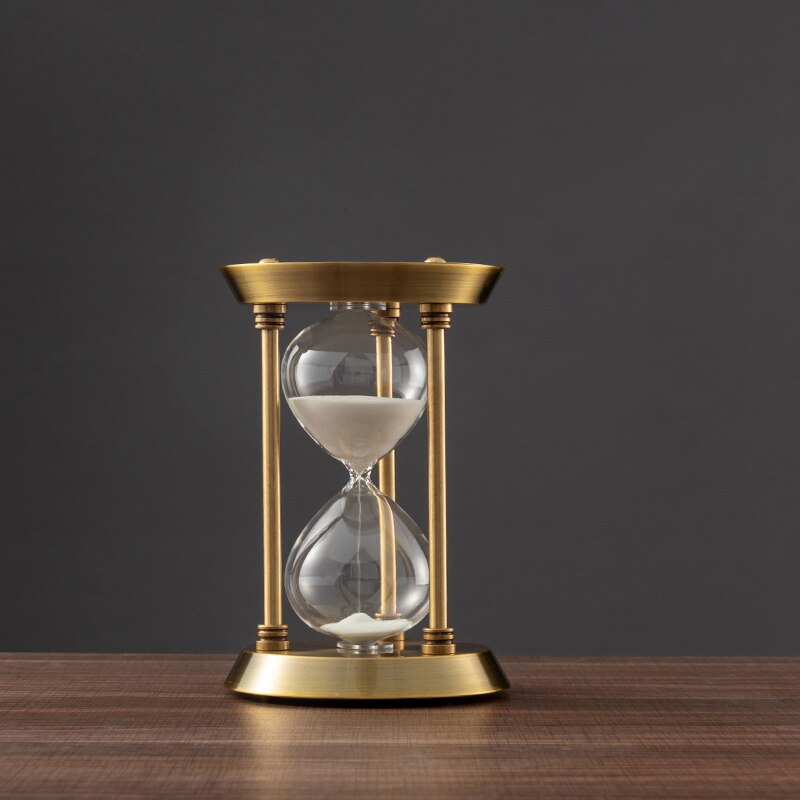 Avelena | 3/5/10 Minuten Retro Metall Handwerk Sanduhr Pendel Home Office Desktop Arrangement Ornament Sand Timer Sandglas Dekoration