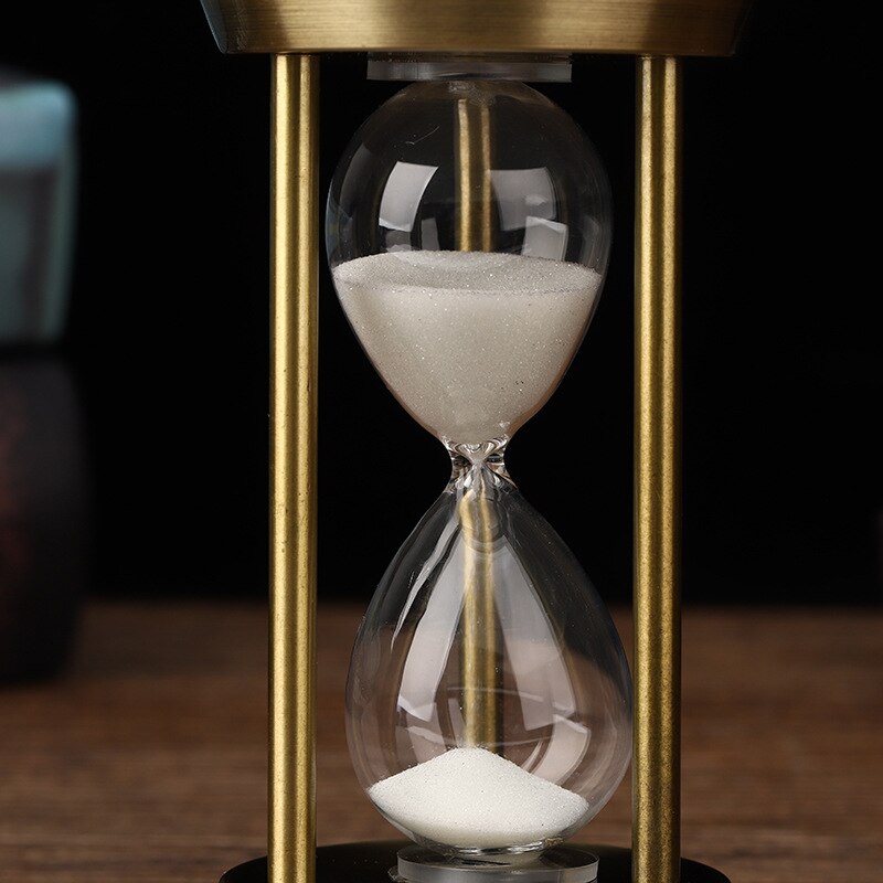 Avelena | 3/5/10 Minuten Retro Metall Handwerk Sanduhr Pendel Home Office Desktop Arrangement Ornament Sand Timer Sandglas Dekoration