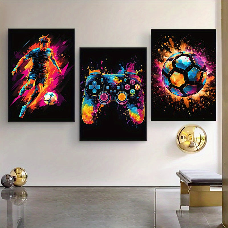 Avelena | PixelPower - Sport- und Gaming-Poster-Set