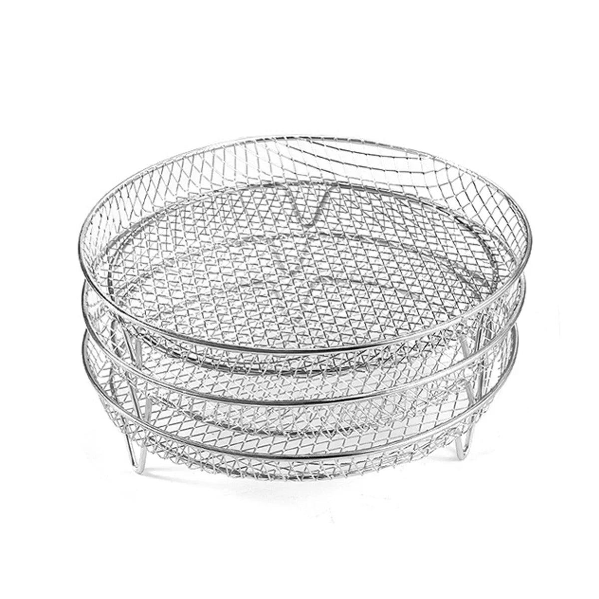 Avelena | 3-Tier Edelstahl Air Fryer Rack Universelles Stapelbares Zubehör