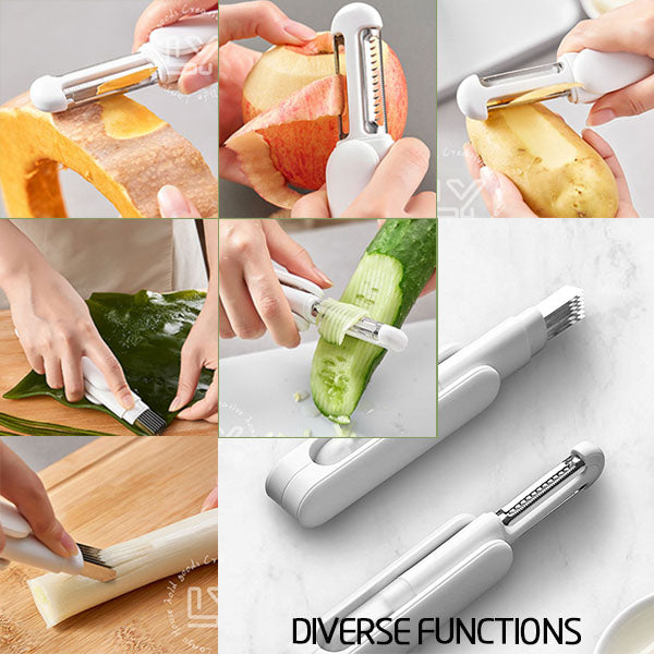 Avelena | 3 in 1 multifunktionales drehbares Paring-Messer