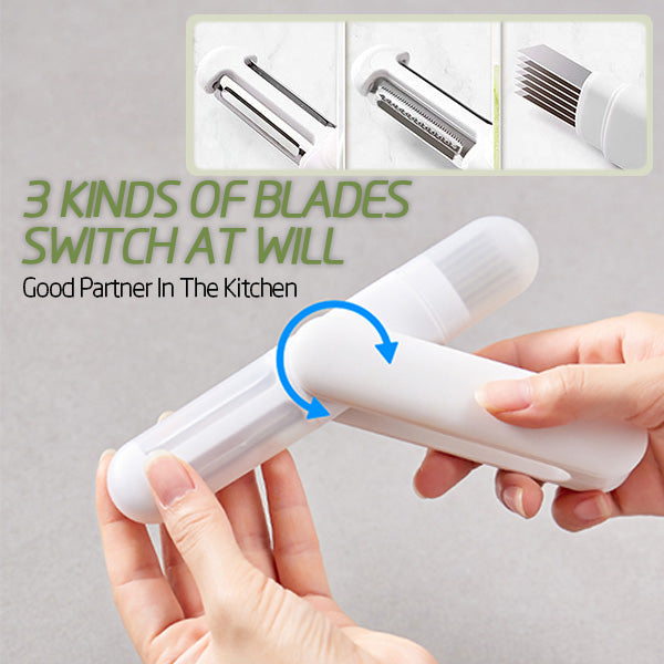 Avelena | 3 in 1 multifunktionales drehbares Paring-Messer