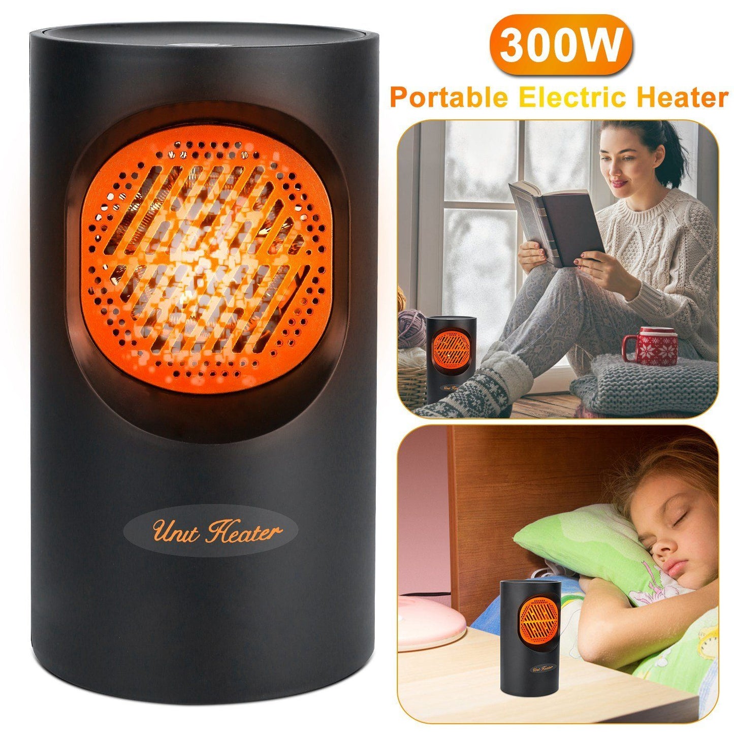 Avelena | 300W Tragbarer Elektrischer Mini-Heizer
