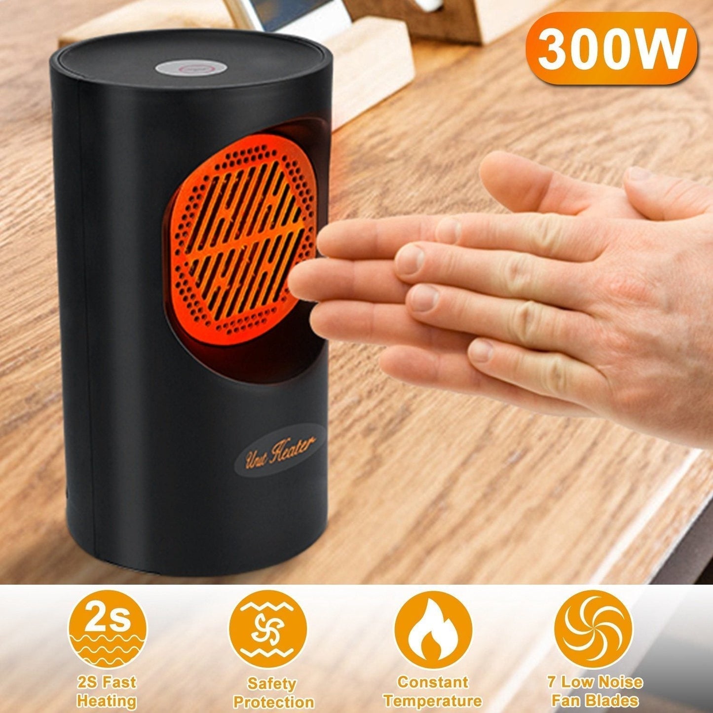 Avelena | 300W Tragbarer Elektrischer Mini-Heizer