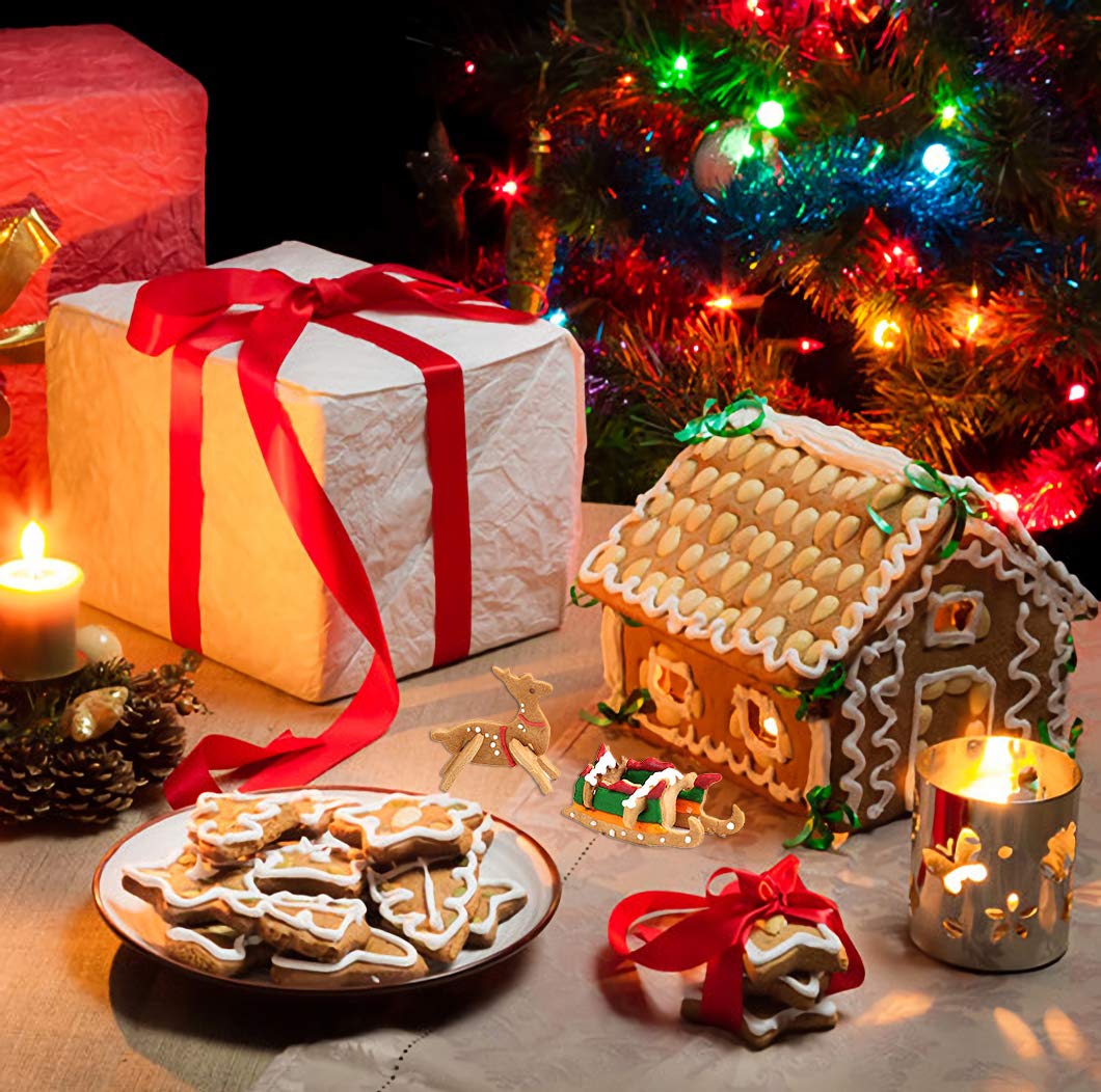 Avelena | Weihnachten Edelstahl 3D Ausstechform (18 Stück)