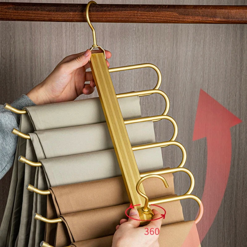Avelena | Platzsparende Hosenbügel von Gardudu aus Aluminium