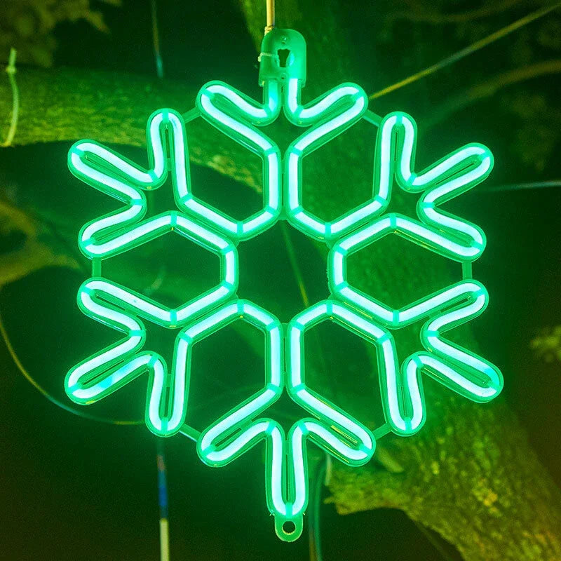 Avelena | Wasserdichtes LED Schneeflockenlicht für festliche Winterdekoration