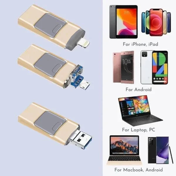 Avelena | 4 in 1 Hochgeschwindigkeits-USB-Flash-Laufwerk