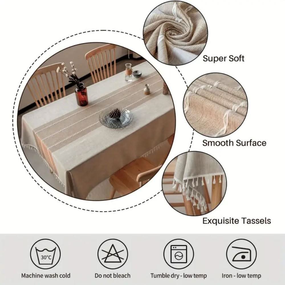 Avelena | TableCover – Stilvoller, rustikaler Schutz für Ihren Esstisch