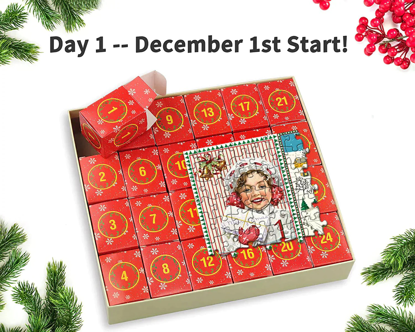 Avelena | Weihnachts-Adventskalender-Puzzle 1000 Teile