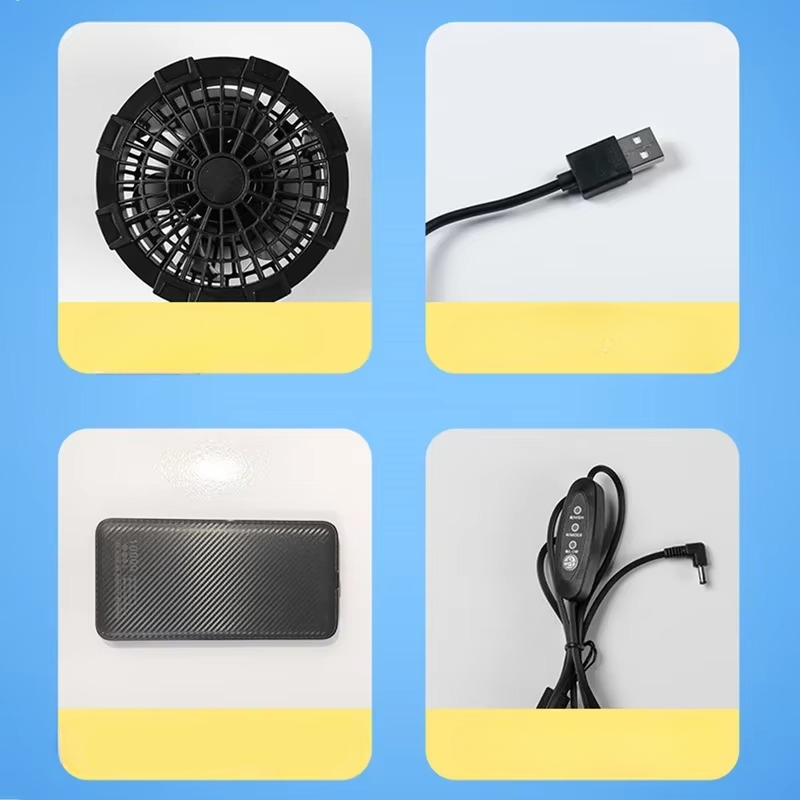 Avelena | Tragewindjacke mit tragbarem Ventilator und USB-aufladbarem Luftstromsystem für Männer und Frauen