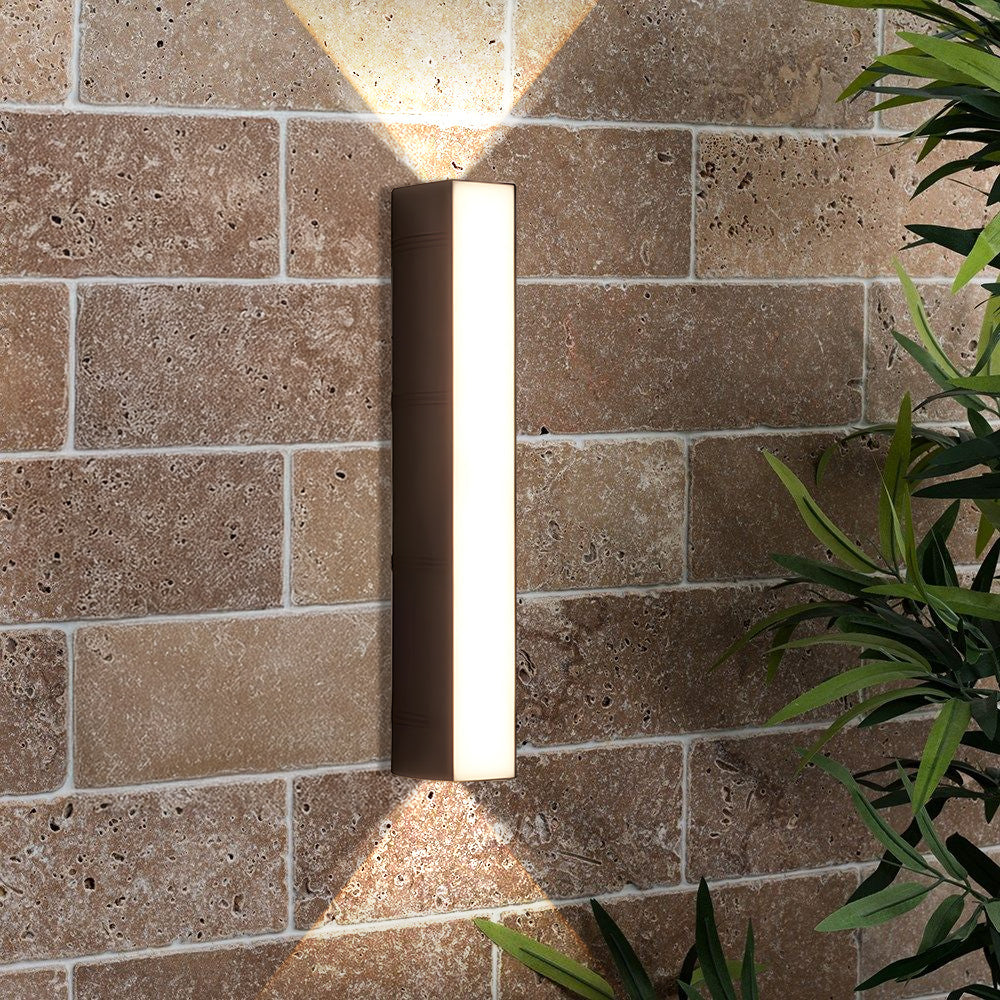 Avelena | Ultra-helle Außen-LED-Wandleuchte – Modernes wasserdichtes Up & Down-Design für Garten, Terrasse und Eingänge