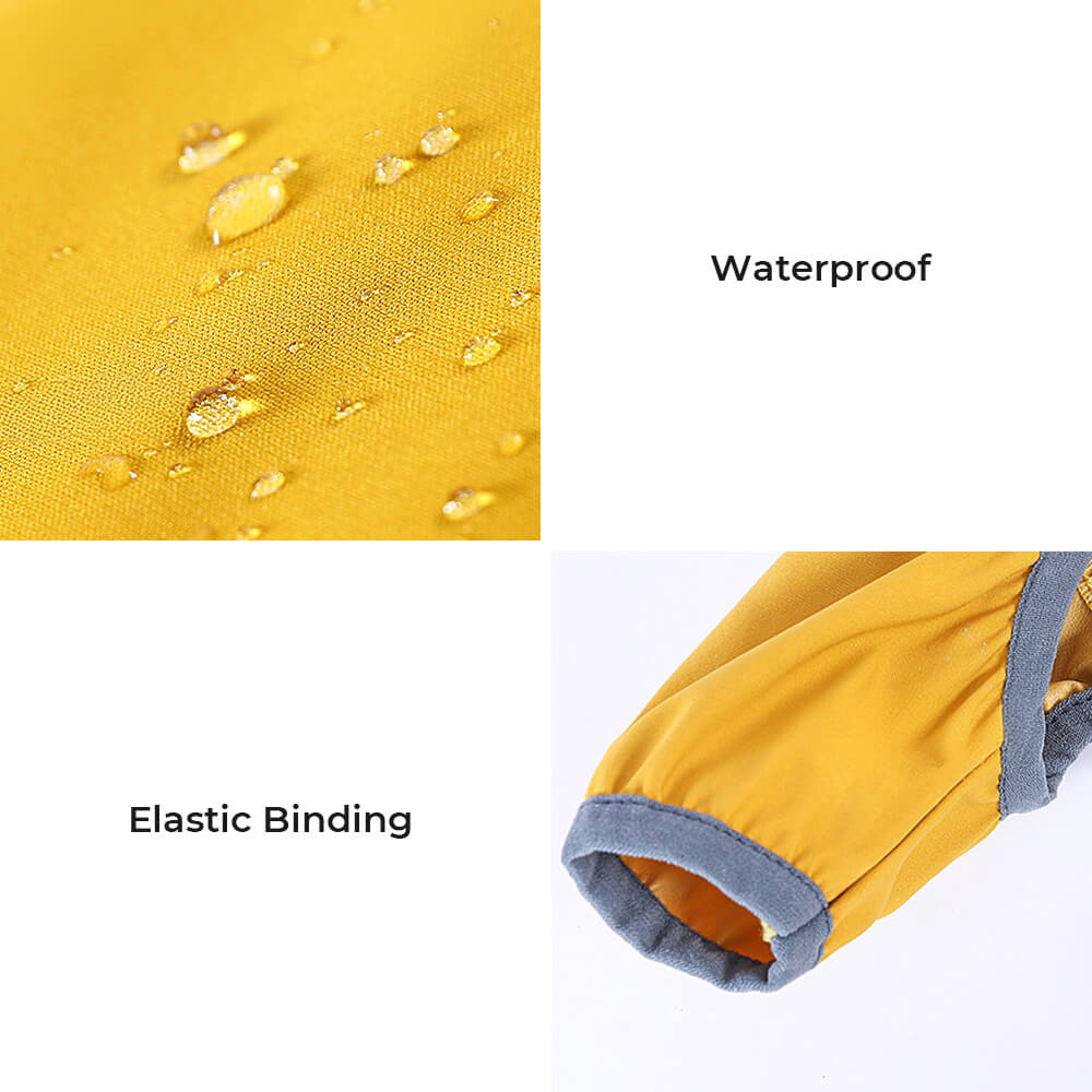 Avelena | RainBuddy Wasserdichter Hunderegenmantel | Reflektierende Streifen | Verstellbar & Mit Kapuze