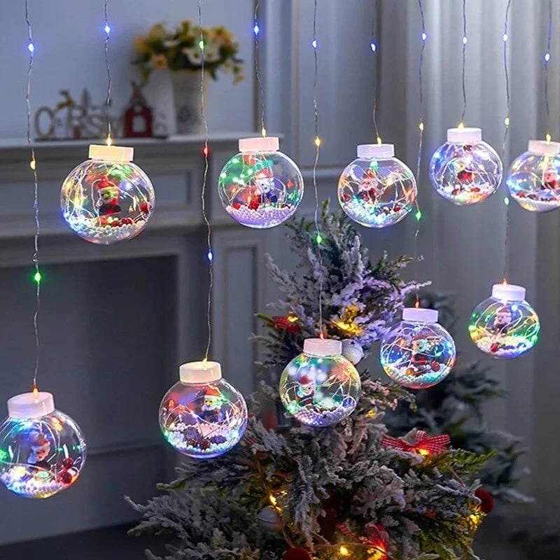 Avelena | Weihnachts-LED-Wunschball-Lichterketten-Dekorationen