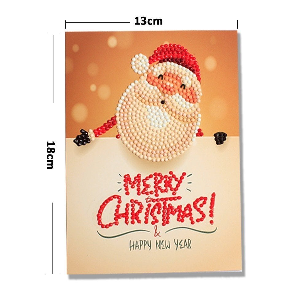 Avelena | 5D Diamantmalerei Weihnachtskarten Neuheit (8er-Pack)