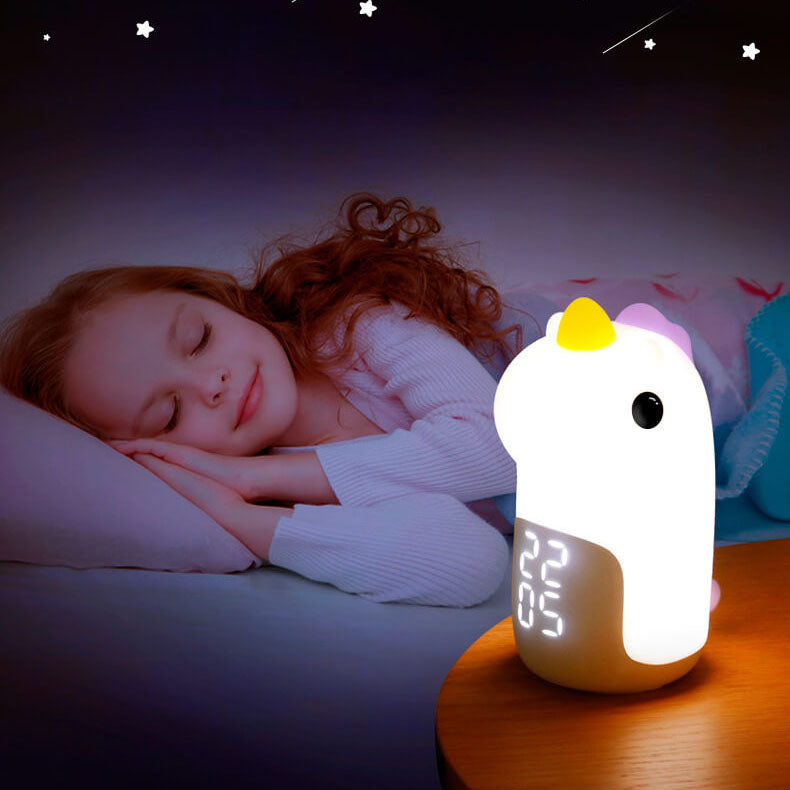 Avelena | Unilora DreamLight Wecker | Einhorn Design | Timer & LED Nachtlicht | Kinderzimmer-Deko