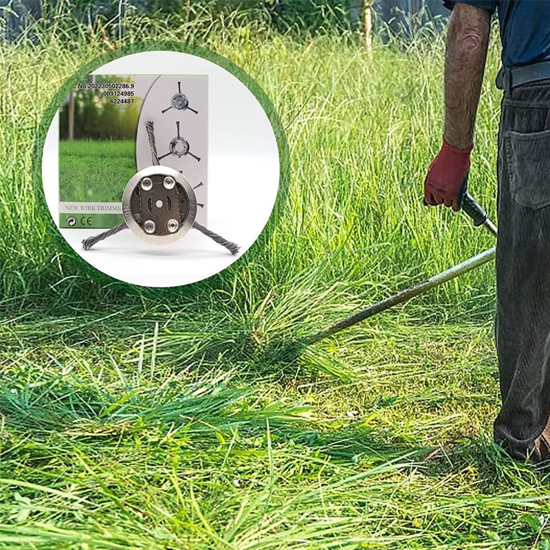 Avelena | 6 Zoll Stahl Draht Bürstenmäher Trimmer Kopf