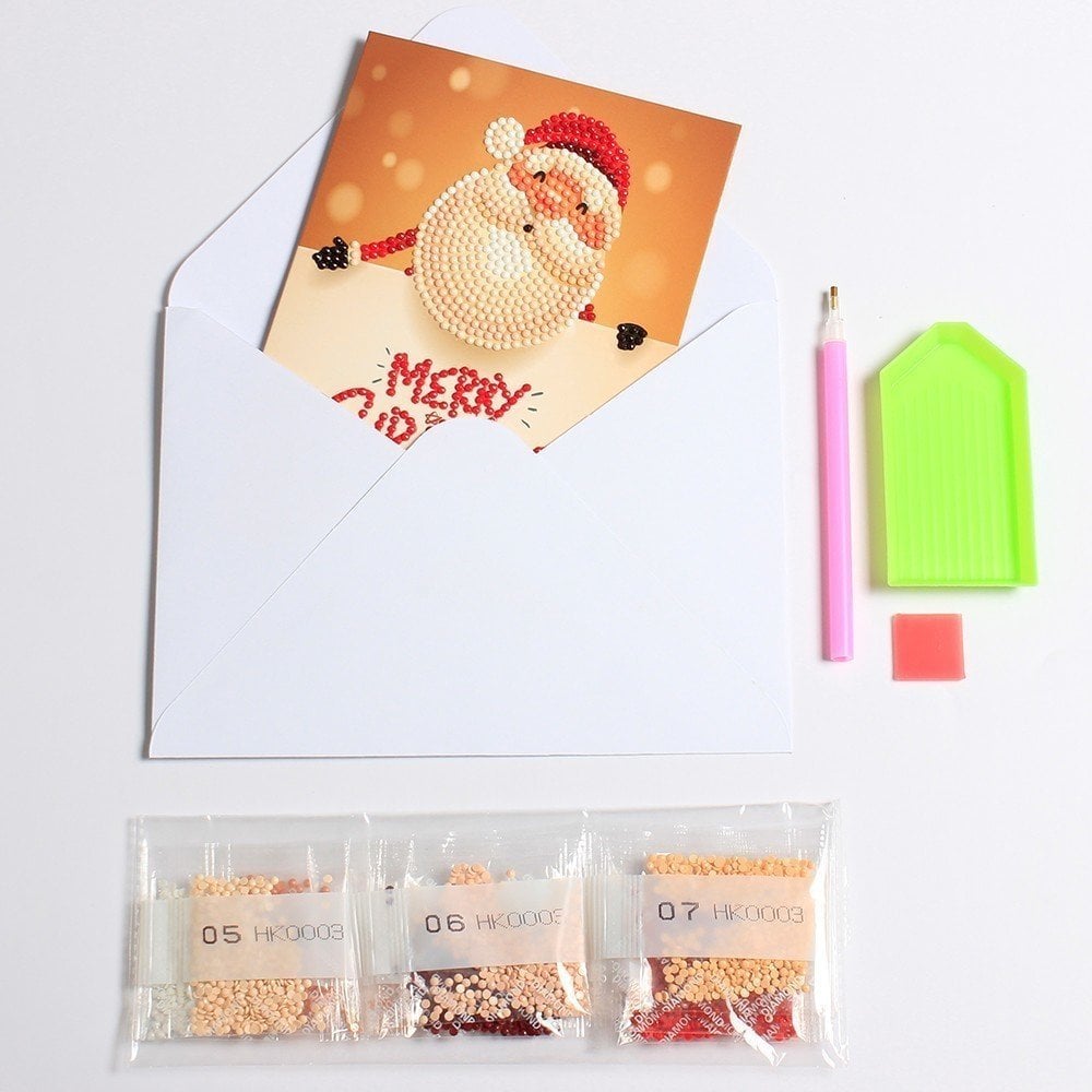 Avelena | 5D Diamantmalerei Weihnachtskarten Neuheit (8er-Pack)