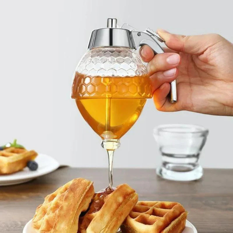 Avelena | Stilvoller Honigspender mit Tropffreier Technologie – Präzise Dosierung ohne Kleckern