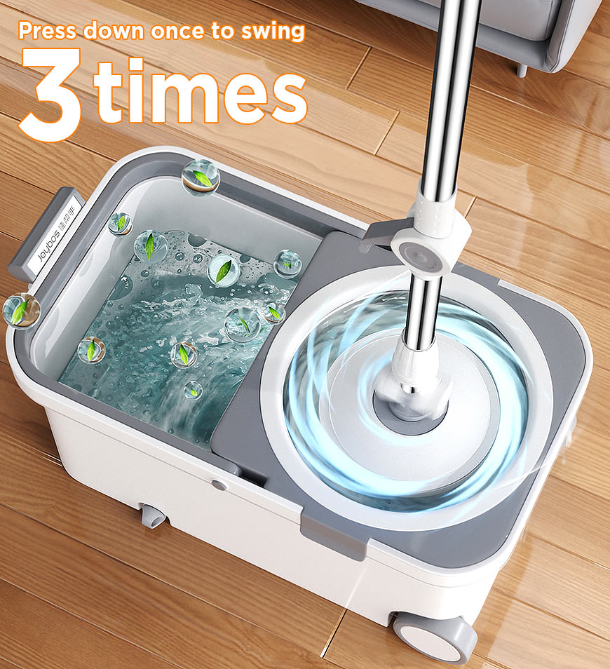 Avelena | 360° Drehbarer Wischmopp- und Eimer-Set mit Auswringsystem F63