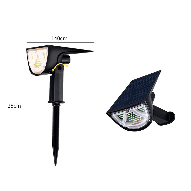 Avelena | Solar LED Strahler – Außenbeleuchtung mit Solarplatte für Garten und Wege