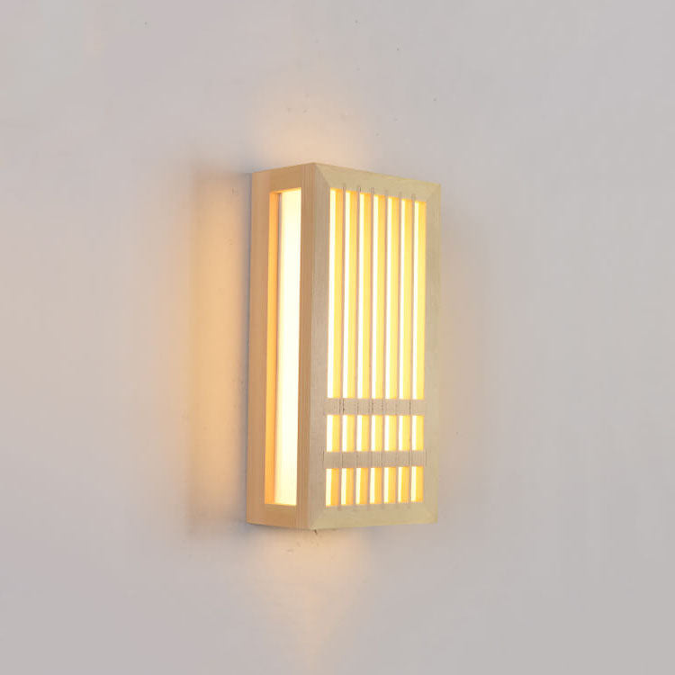 Avelena | ShizuLight | Japanische Holz-LED-Wandlampe – Minimalistische, zen-inspirierte Beleuchtung