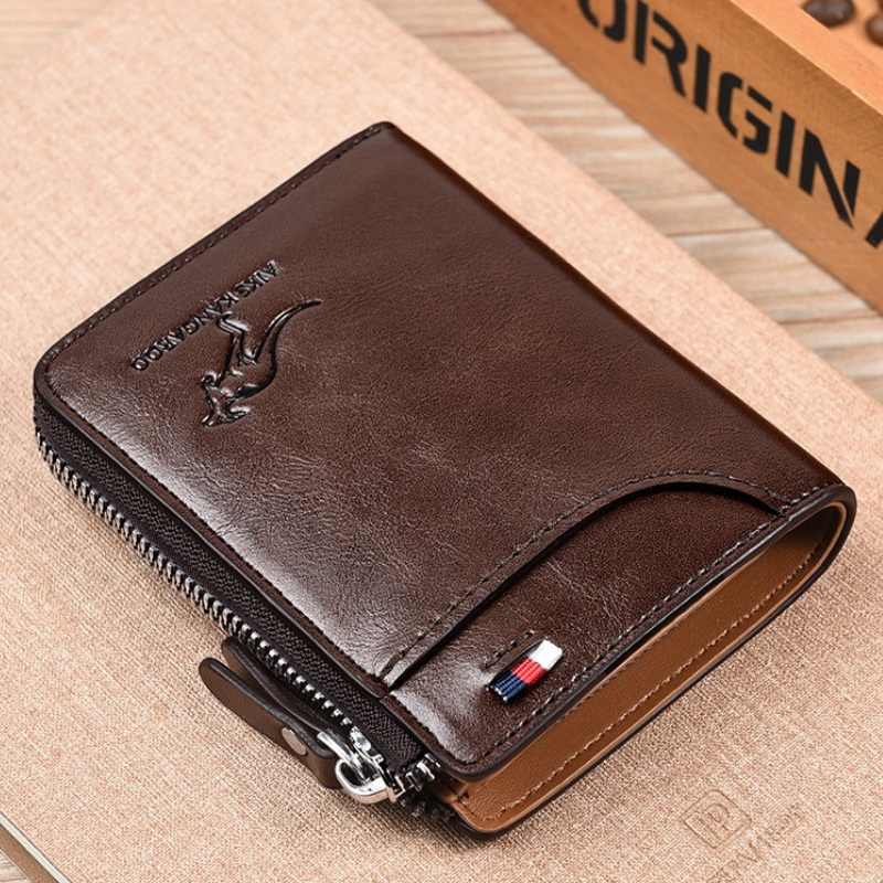 Avelena | WalletPro – Herren Echtes Leder RFID Diebstahlschutz Wallet