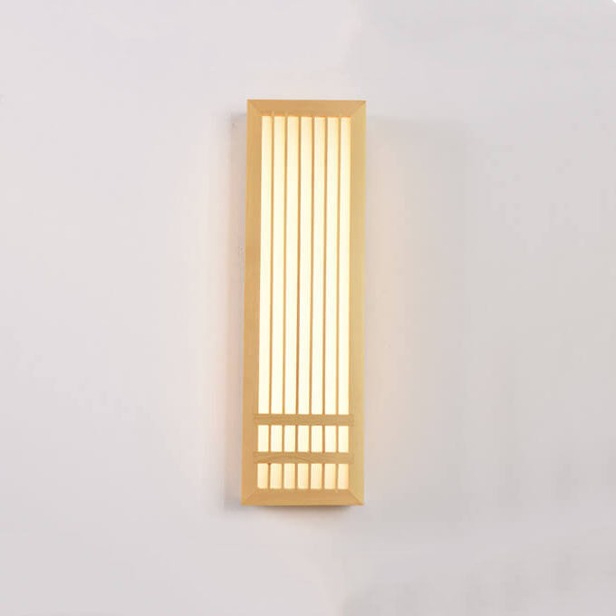 Avelena | ShizuLight | Japanische Holz-LED-Wandlampe – Minimalistische, zen-inspirierte Beleuchtung