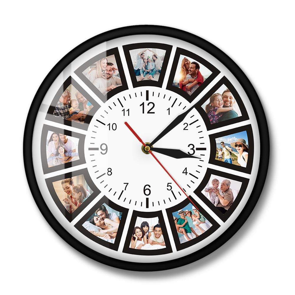 Avelena | PhotoTime - Individuell anpassbare Collage-Uhr
