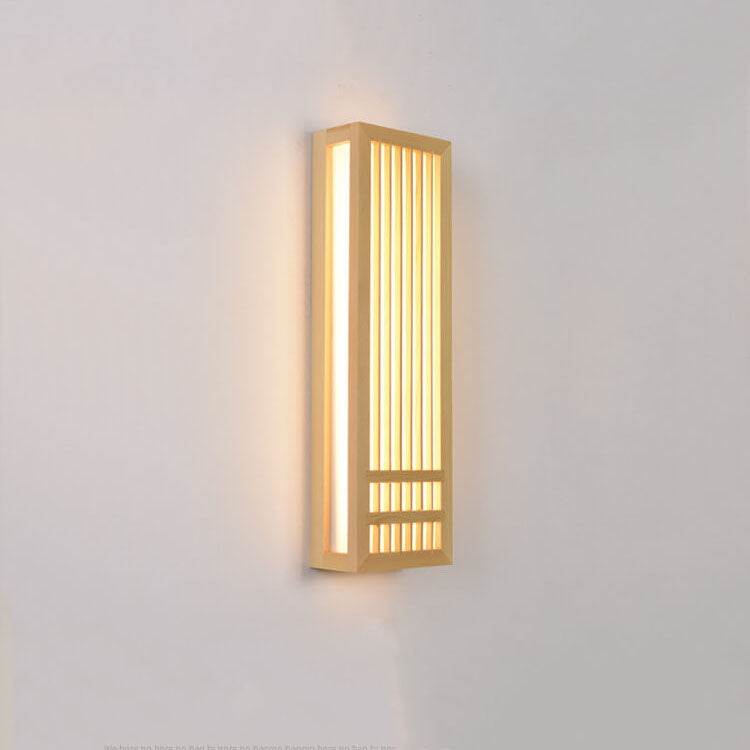 Avelena | ShizuLight | Japanische Holz-LED-Wandlampe – Minimalistische, zen-inspirierte Beleuchtung