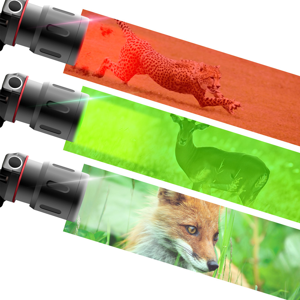 Avelena | Wiederaufladbare LED Stirnlampe mit Weiß-, Rot- und Grünlicht – Leistungsstarke Kopflampe mit USB und Akku
