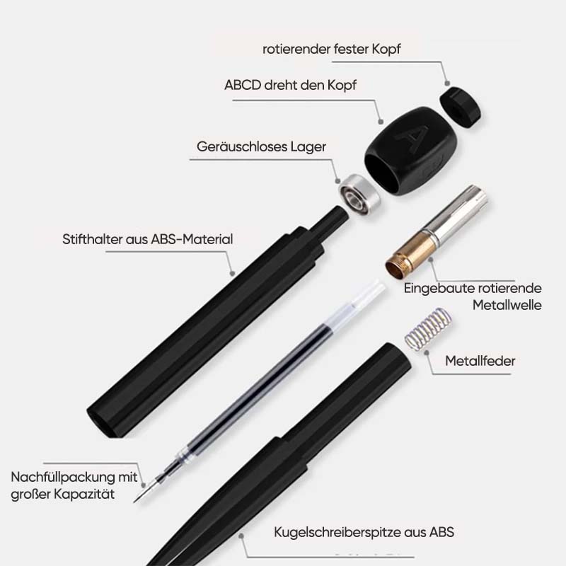 Avelena | ABCD Rotierender Schwarzer Gelstift