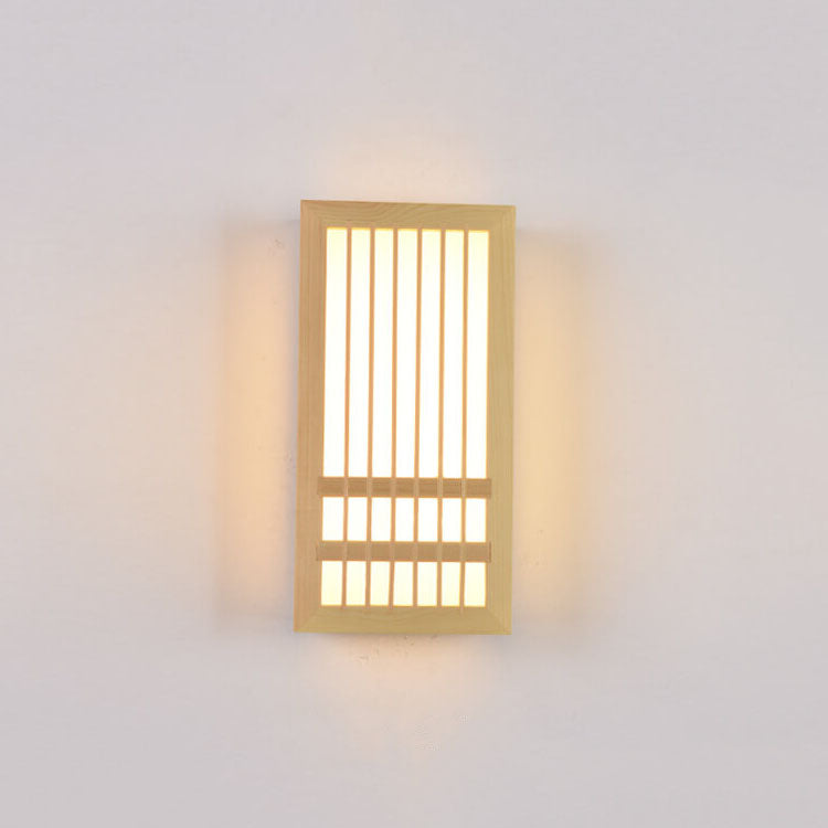 Avelena | ShizuLight | Japanische Holz-LED-Wandlampe – Minimalistische, zen-inspirierte Beleuchtung