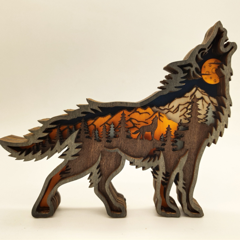 Avelena | 3D Kreative Holz Tier Schnitzerei Handwerk Geschenk